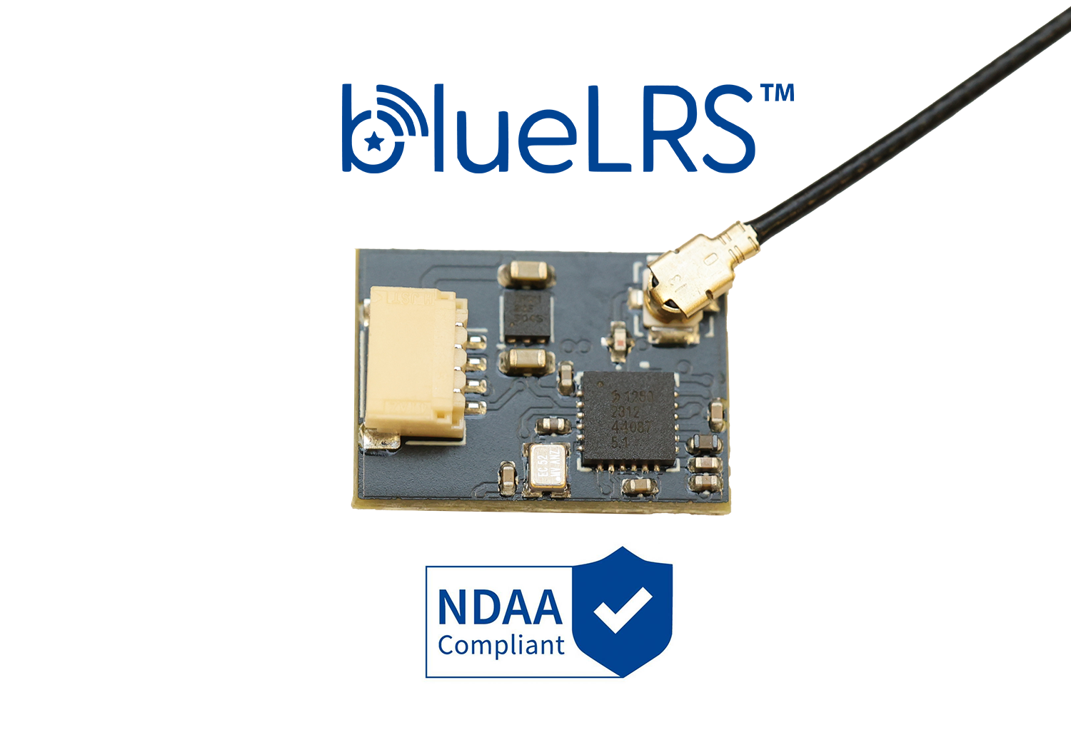 BlueLRS 2.4GHz Serial RX Module - NDAA Compliant (Preorder)